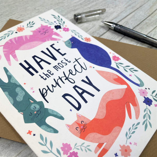 'Have the Most Purrfect Day' Greeting Card
