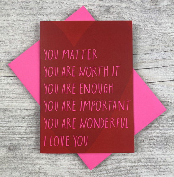 'I Love You' Greeting Card