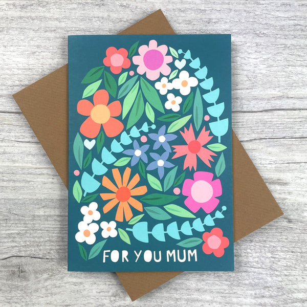 'For You Mum' Greeting Card
