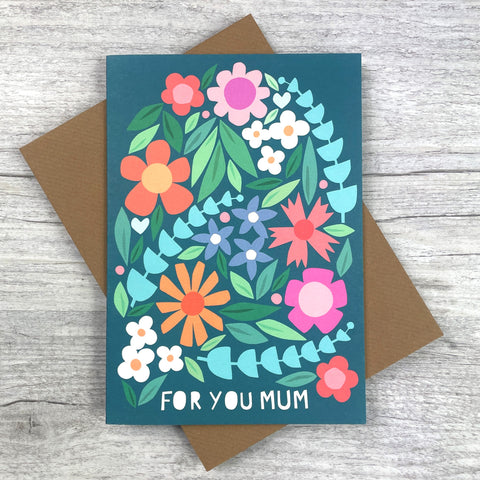 'For You Mum' Greeting Card