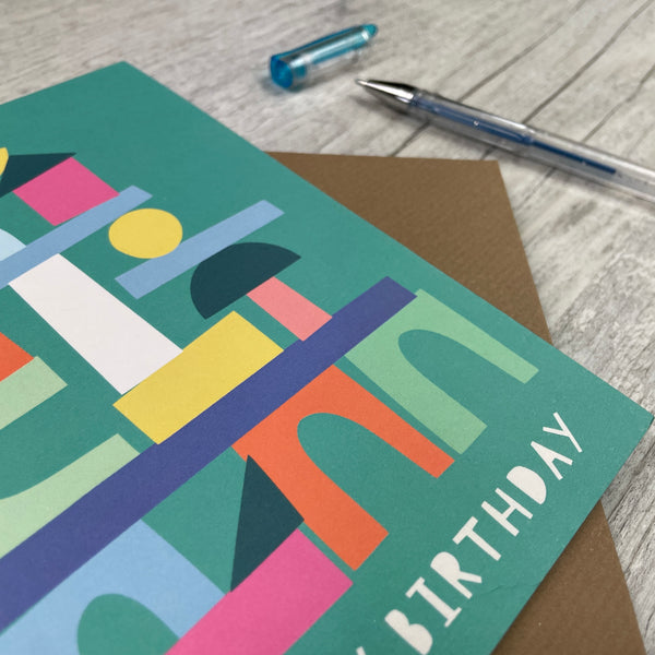 'Happy Birthday' Greeting Card