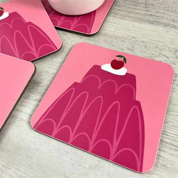 'Pink Jelly' Coaster