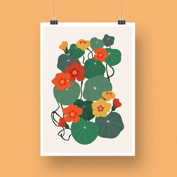 'Nasturtium' Art Print