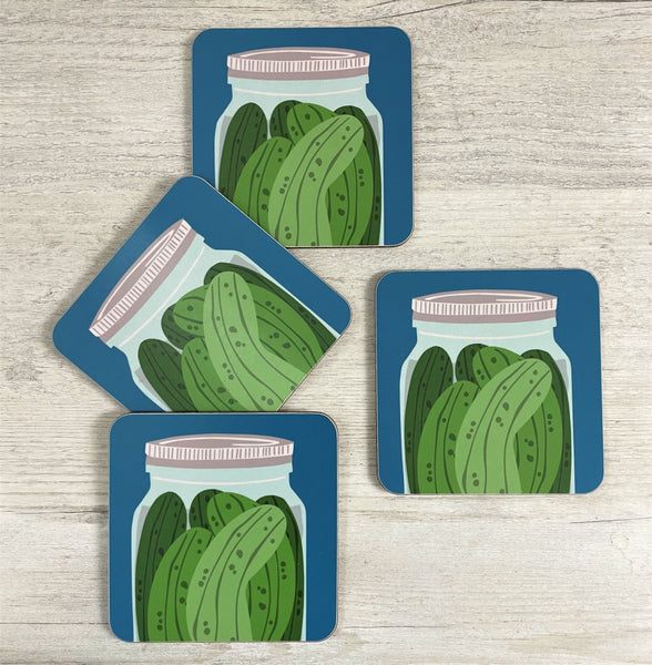 'Pickle Jar' Coaster