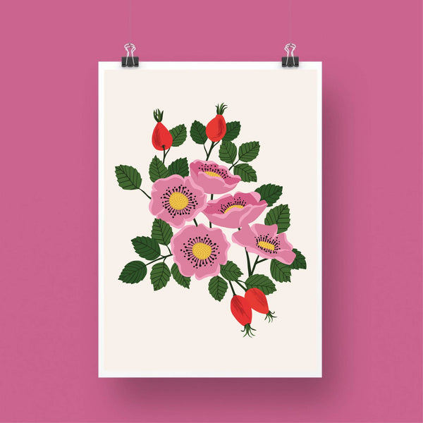 'Rosehip' Art Print