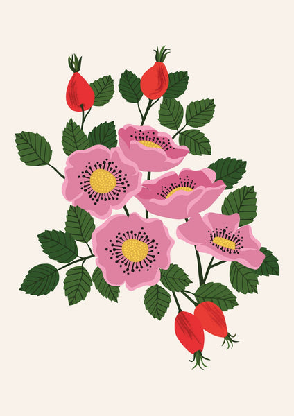 'Rosehip' Art Print