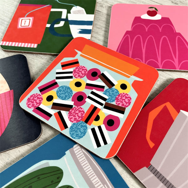 'Vintage Kitchen' Coasters - The Collection (Set of 6)
