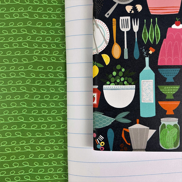 'Vintage Kitchen' A5 Lined Notebook