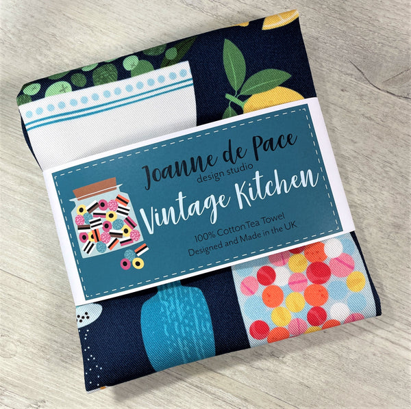 'Vintage Kitchen' Tea Towel