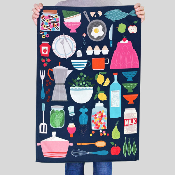 'Vintage Kitchen' Tea Towel