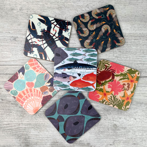 'Marine' Coasters - The Collection (Set of 6)