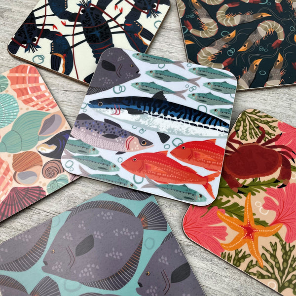 'Marine' Coasters - The Collection (Set of 6)