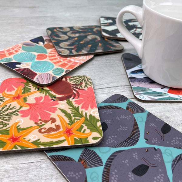 'Marine' Coasters - The Collection (Set of 6)