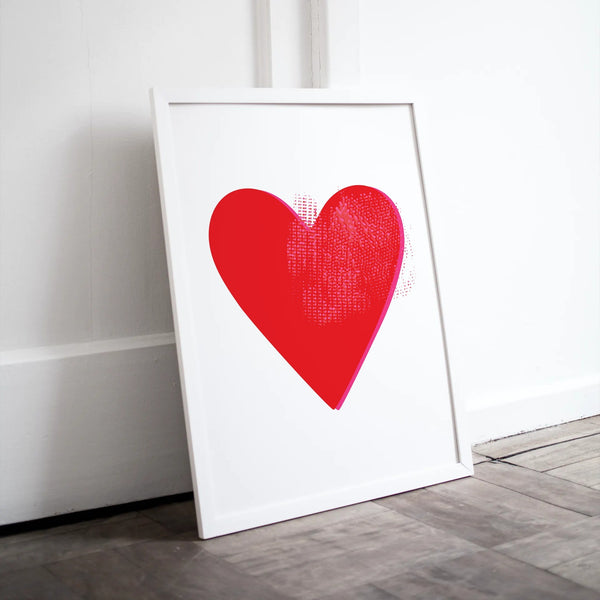 'Red Heart' Art Print