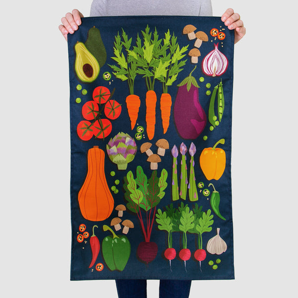 Vegetable Patch Tea Towel