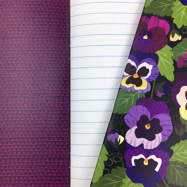 Pansy Pattern Notebook