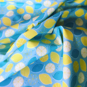Starting this rainy Wednesday off with some bright happy fabric!