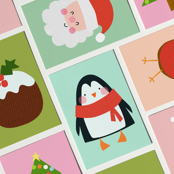 'Penguin' Christmas Greeting Card