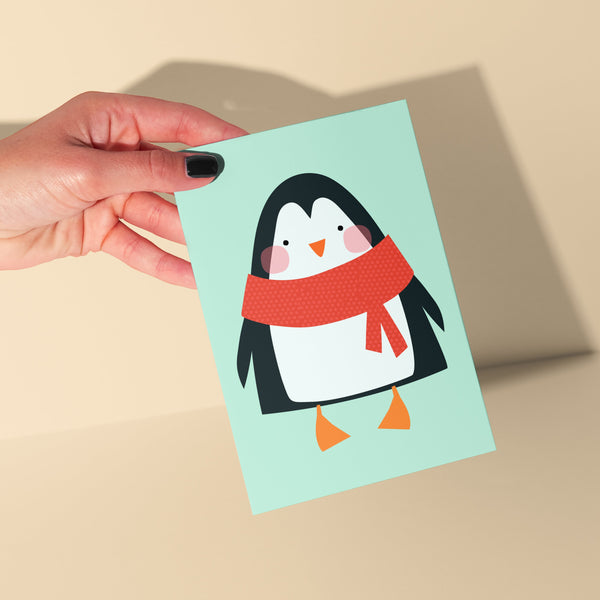 'Penguin' Christmas Greeting Card