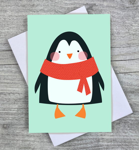 'Penguin' Christmas Greeting Card