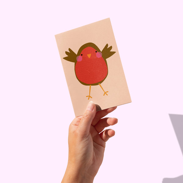 'Robin' Christmas Greeting Card