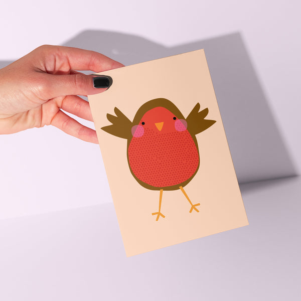 'Robin' Christmas Greeting Card