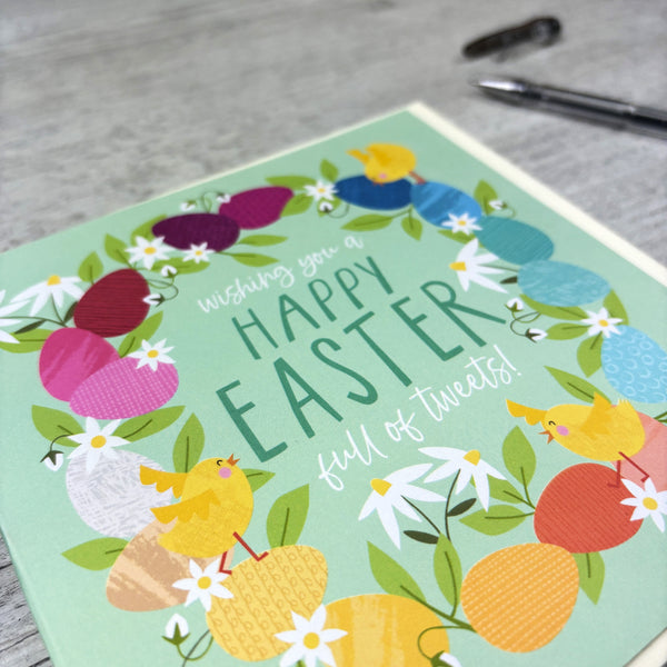 'Happy Easter, Full of tweets!' Cute Easter Greeting Card