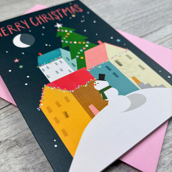 NEW 'Merry Christmas' Christmas Snowman Greeting Card