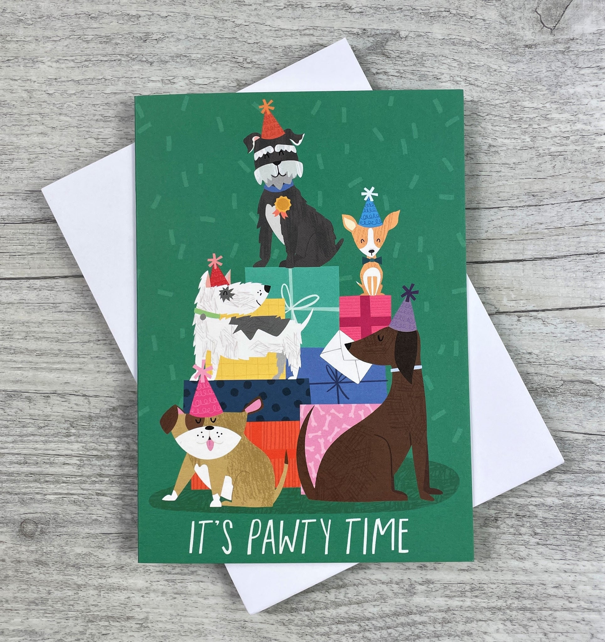 'It's Pawty Time' Greeting Card