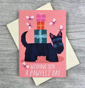 'Wishing You a Pawfect Day' Greeting Card