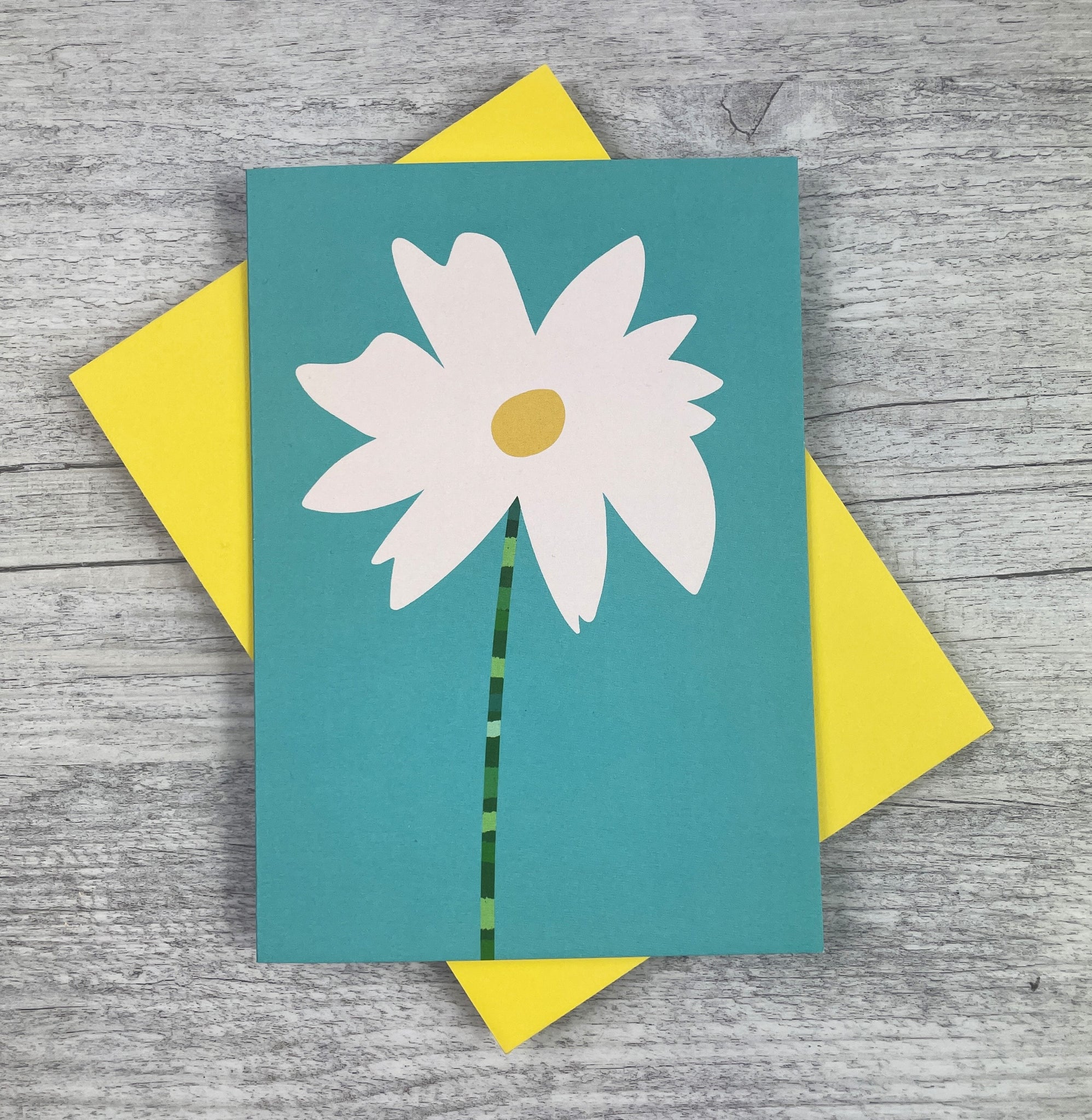 'Abstract Daisy' Greeting Card