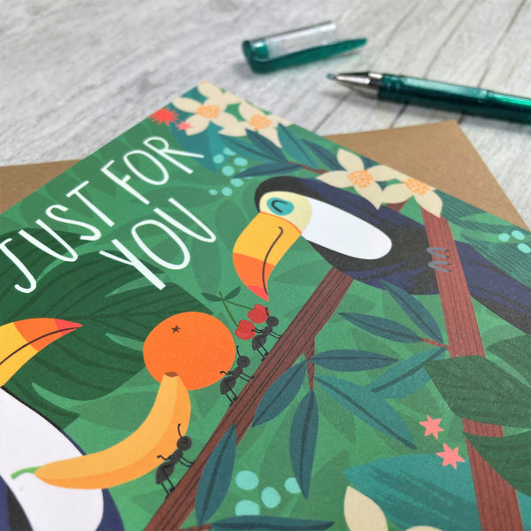 'Just For You' Greeting Card