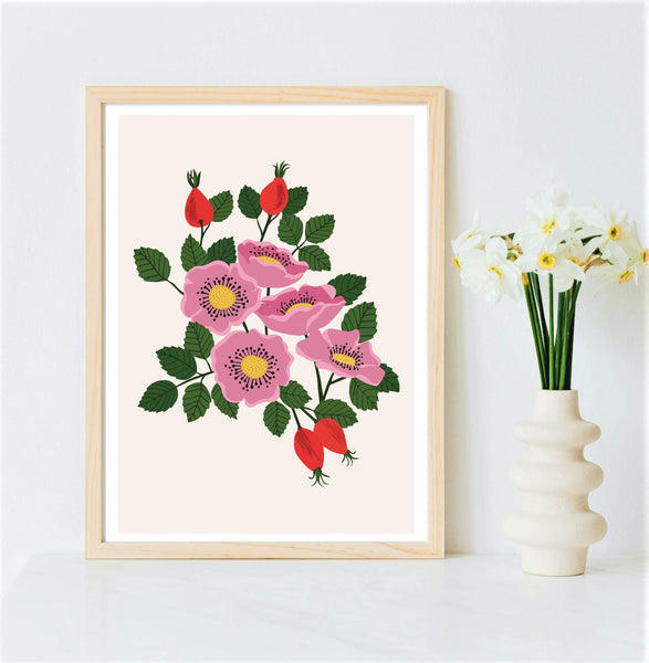 'Rosehip' Art Print