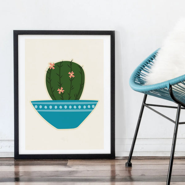 'Cactus Bowl' Art Print