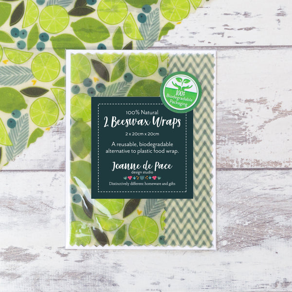Lime Zest Beeswax Food Wraps 
