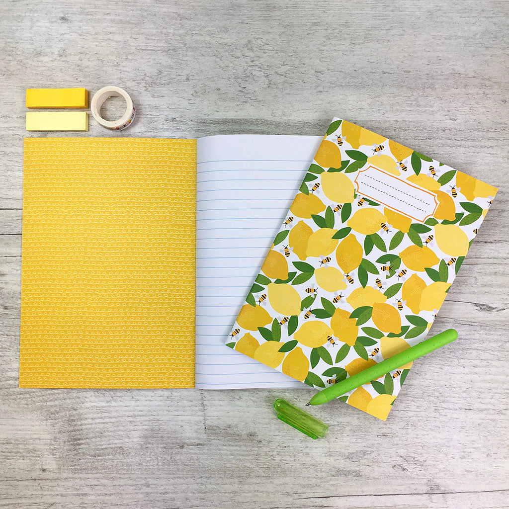 Lemon & Bees Notebook