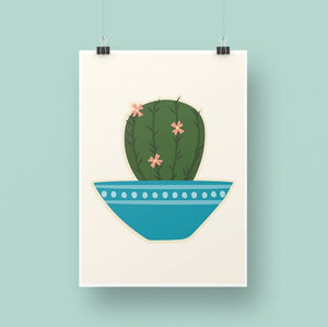 'Cactus Bowl' Art Print